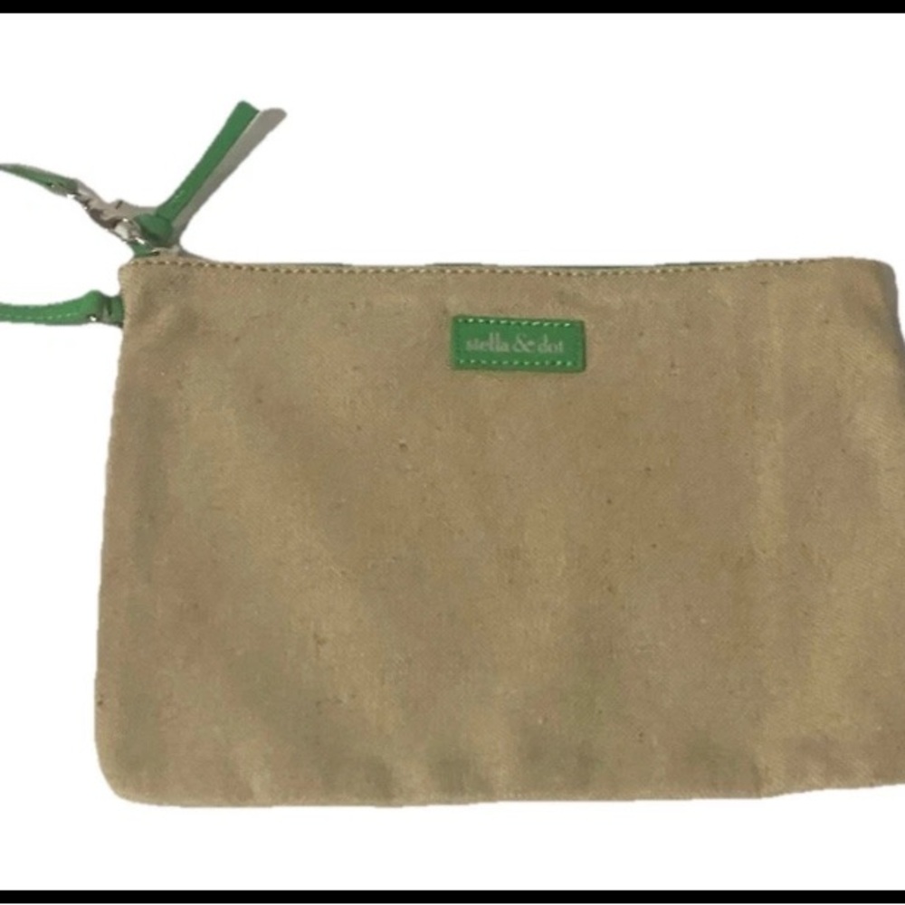 Stella & Dot Brand New Kelly Green Fillmore Tote Handbag and Wristlet Set - Picture 12 of 15